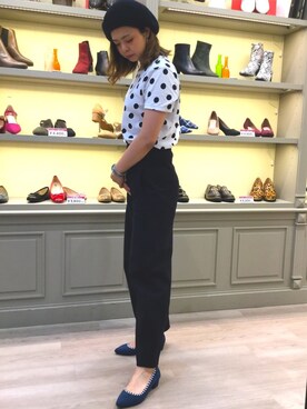 「Tシャツ 白」｜WAORientalTRaffic高松店さん（レディース・171cm）の秋コーディネート