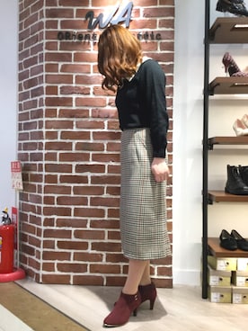 「WA ORiental TRaffic（ダブルエーオリエンタルトラフィック）のアイテム（ブーツ）」を使った、WAORientalTRaffic高松店さん（レディース・171cm）の秋コーディネート
