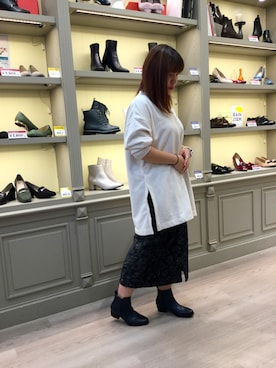 「WA ORiental TRaffic（ダブルエーオリエンタルトラフィック）のアイテム（ブーツ）」を使った、WAORientalTRaffic高松店さん（レディース・171cm）の秋コーディネート