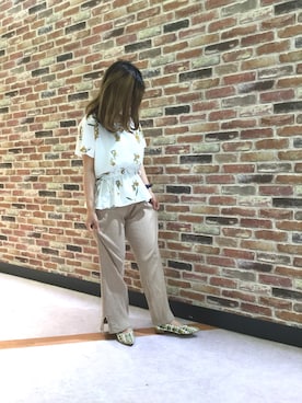 「メッシュパンプス」｜WAORientalTRaffic高松店さん（レディース・150cm）の春コーディネート