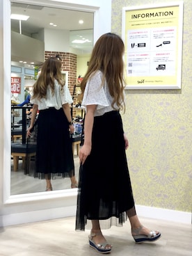 「クロスサンダル」｜WAORientalTRaffic高松店さん（レディース・171cm）の夏コーディネート