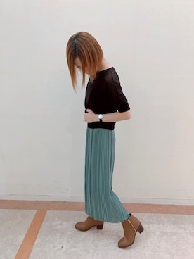 「ブルー×ブラック」｜WAORientalTRaffic高松店さん（レディース・171cm）の秋コーディネート