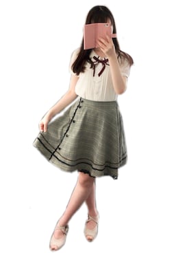 「axes femme POETIQUE（アクシーズファムポエティック）のアイテム（スカート）」を使った、Eiri♥︎*さん（レディース・162cm）の夏コーディネート
