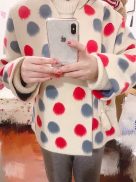 「オーダーメイドのアイテム（その他トップス、その他）」を使った、momokoさん（レディース・164cm）の冬コーディネート