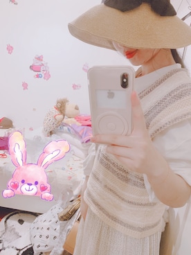 「Kastane（カスタネ）のアイテム（タンクトップ、その他）」を使った、momokoさん（レディース・164cm）の春コーディネート