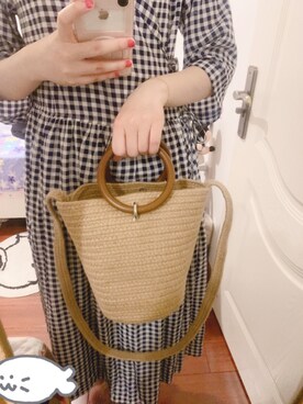 「Ray BEAMS（レイビームス）のアイテム（シャツワンピース、その他）」を使った、momokoさん（レディース・164cm）の夏コーディネート