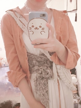「chico_（チコ）のアイテム（ワンピース/ドレス）」を使った、momokoさん（レディース・164cm）の夏コーディネート