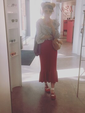 「RUBYのアイテム」を使った、momokoさん（レディース・164cm）の秋コーディネート