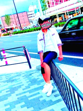 「※ALPHA（アルファ）のアイテム（キャップ）」を使った、SHOWさん（メンズ・166cm）の春コーディネート