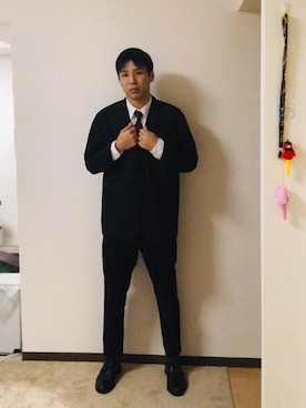 「koe（コエ）のアイテム（セットアップ）」を使った、wfakさん（メンズ・179cm）の冬コーディネート