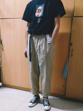 「school」｜乌合之众さん（メンズ・175cm）の夏コーディネート