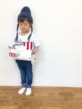 「5歳」｜「アイテム（インテリア）」を使った、ナメちゃんさん（キッズ・110cm）の春コーディネート