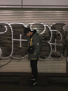 「FentyPumaByRihanna」｜rikutoさん（メンズ・180cm）の冬コーディネート