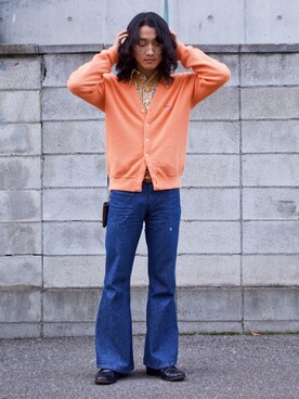 カーディガン ボレロを使った 70s の人気ファッションコーディネート Wear