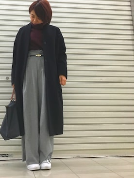「赤髪」｜「アイテム（その他アウター）」を使った、おはぎ❇︎さんさん（レディース・154cm）の冬コーディネート