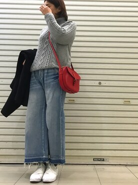 「スプリングSENSEOFPLACE」｜「アイテム（チェスターコート）」を使った、おはぎ❇︎さんさん（レディース・154cm）の春コーディネート