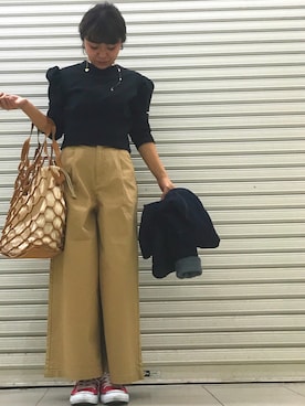 「Lara&Heart（ララアンドハート）のアイテム」を使った、おはぎ❇︎さんさん（レディース・154cm）の春コーディネート