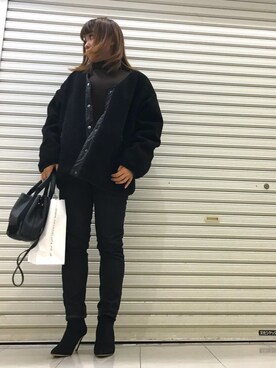 「wearhalloween2017」｜「アイテム（ブルゾン）」を使った、おはぎ❇︎さんさん（レディース・154cm）の秋コーディネート