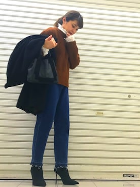 「KBF+」｜「アイテム（その他アウター）」を使った、おはぎ❇︎さんさん（レディース・154cm）の冬コーディネート