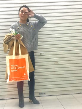 「YEVS（イーブス）のアイテム（ジャケット/アウター）」を使った、おはぎ❇︎さんさん（レディース・154cm）の春コーディネート