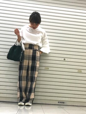 「CONVERSE（コンバース）のCONVERSE (コンバース）　JACK PURCELL　ジャックパーセル　（スニーカー）」を使った、おはぎ❇︎さんさん（レディース・154cm）の春コーディネート