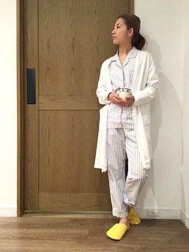 「SHIPS Days（シップスデイズ）のアイテム（ルームウェア）」を使った、橋本さん（レディース・162cm）の冬コーディネート