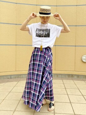 橋本さん（レディース・162cm）の夏コーディネート