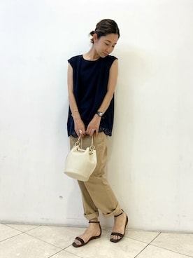 橋本さん（レディース・162cm）の夏コーディネート