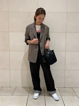 「ヤングアンドオルセン」｜橋本さん（レディース・162cm）の秋コーディネート