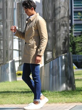 「SPADE（スペード）のアイテム（ジャケット/アウター）」を使った、KENJIさん（メンズ・183cm）の秋コーディネート