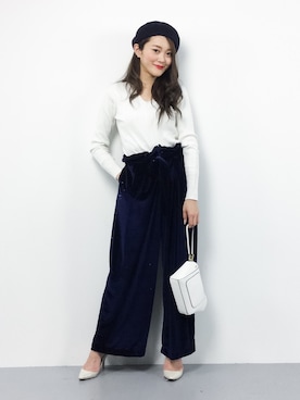 三上玲奈さん（レディース・165cm）の冬コーディネート