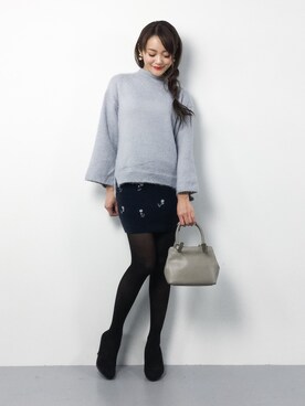 三上玲奈さん（レディース・165cm）の冬コーディネート