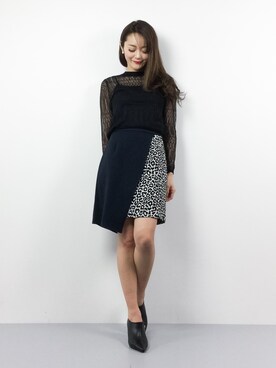 三上玲奈さん（レディース・165cm）の冬コーディネート