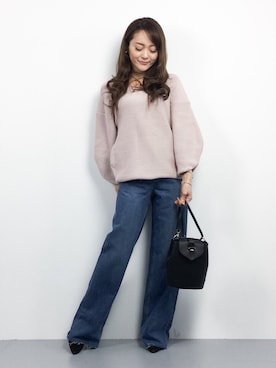 三上玲奈さん（レディース・165cm）の冬コーディネート