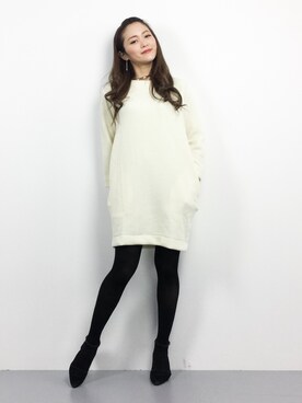 三上玲奈さん(レディース・165cm)の冬コーディネート