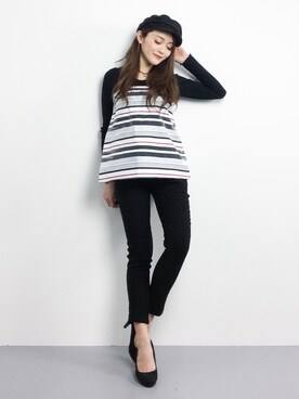 三上玲奈さん(レディース・165cm)の冬コーディネート