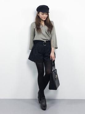 三上玲奈さん(レディース・165cm)の冬コーディネート