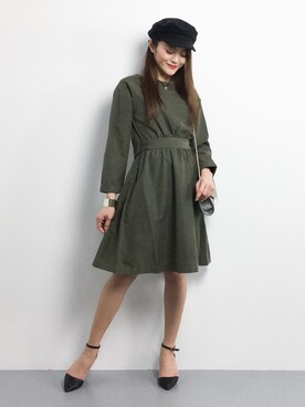 「Luz Llena (NEY)（ラズレナニー）のアイテム（バッグ）」を使った、三上玲奈さん（レディース・165cm）の冬コーディネート