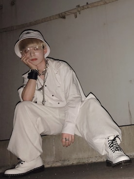 「白コーデ」｜KAIさん（キッズ・159cm）の夏コーディネート
