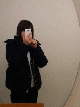 「Right-on（ライトオン）のアイテム（ダウンジャケット/コート）」を使った、ゆーさん（レディース・157cm）の冬コーディネート