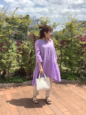 ルクールブランルミネ荻窪店スタッフさん（レディース・156cm）の春コーディネート