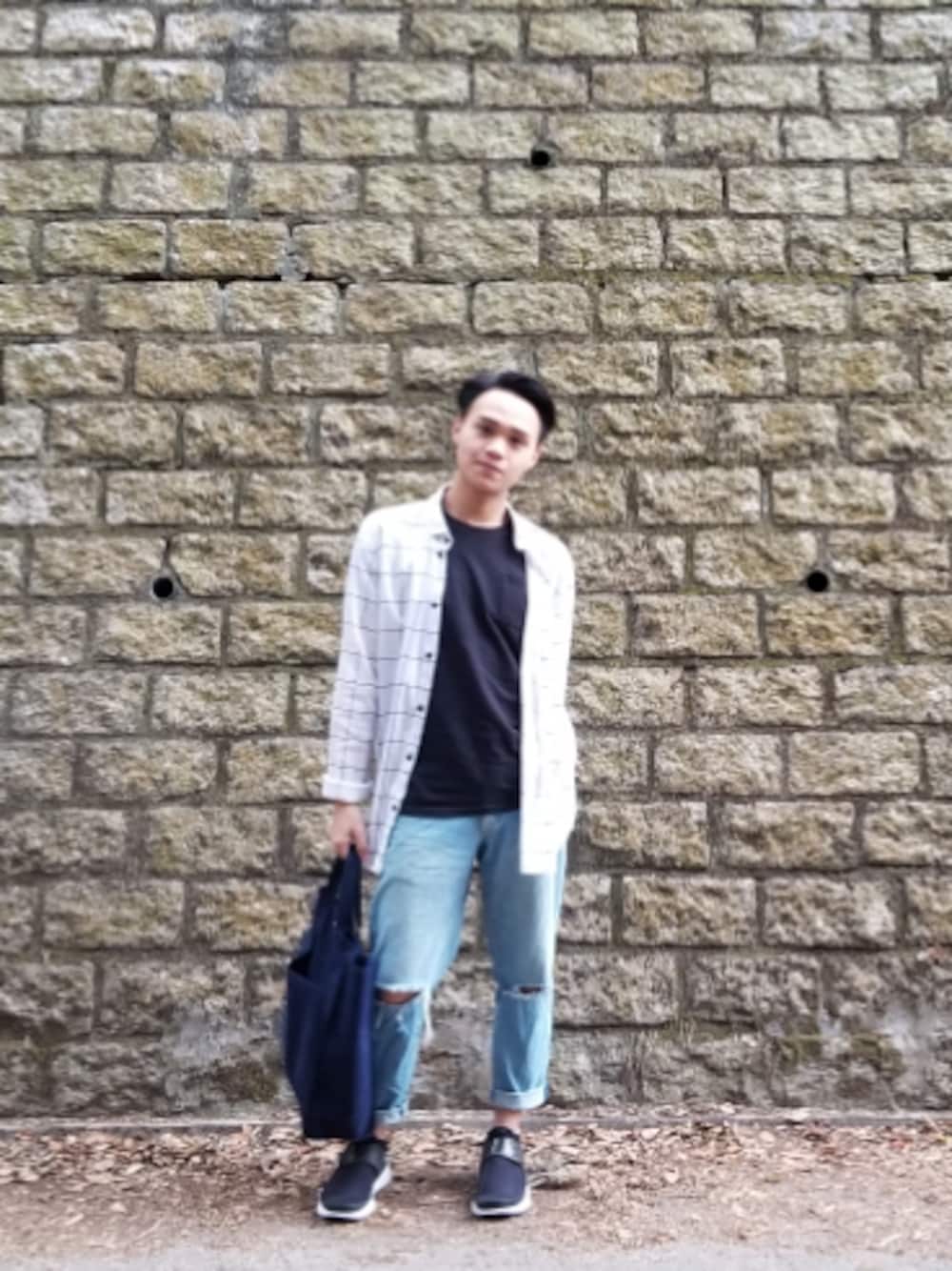 「Casual Wear、hiking、pattern」｜「Bershkaのアイテム（シャツ/ブラウス、その他）」を使った、BBOCCさん（メンズ・165cm）の冬コーディネートの1枚目の写真