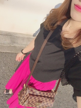 「goocy（グースィー）のアイテム」を使った、knn.さん（レディース・157cm）の夏コーディネート