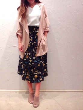 「アイテム（マウンテンパーカー）」を使った、▲Yuuri.s▼さん（レディース・165cm）の夏コーディネート