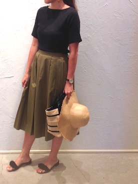 「summer」｜「アイテム（トートバッグ）」を使った、▲Yuuri.s▼さん（レディース・165cm）の夏コーディネート