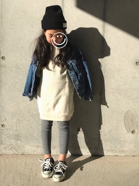 Niinaさん（キッズ・120cm）の冬コーディネート