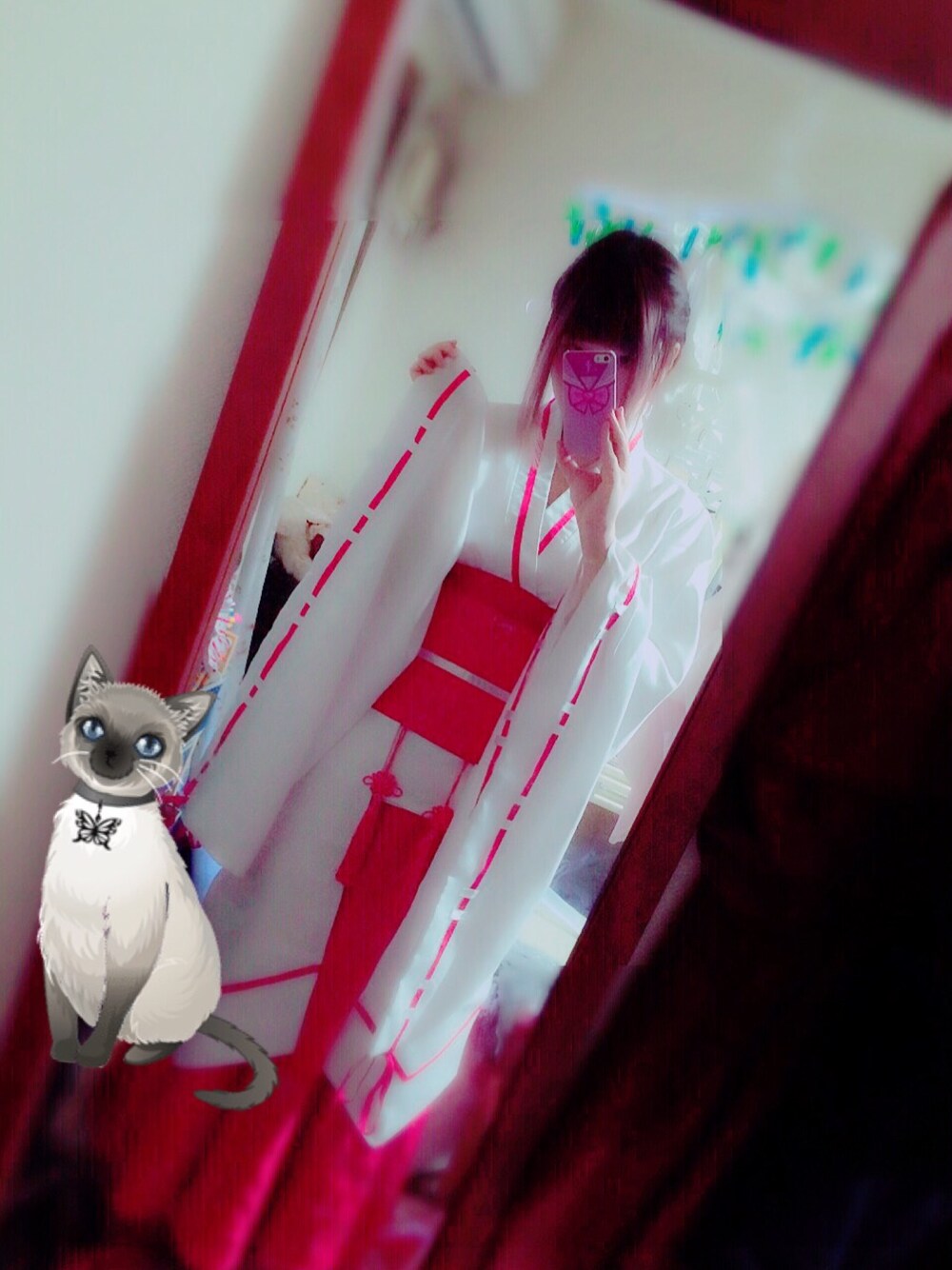「ハロウィン、巫女、ゆめかわいい」｜「楽天のアイテム（その他、レッド系）」を使った、あんころもちさん（レディース・163cm）の秋コーディネートの1枚目の写真