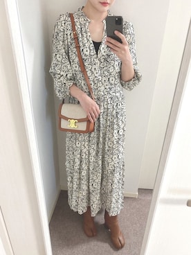 「春めきシューズ」｜「アイテム（ワンピース/ドレス）」を使った、rskさん（レディース・160cm）の夏コーディネート