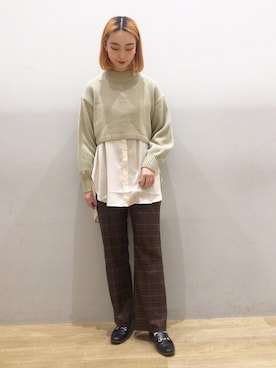 MIYABEさん（レディース・163cm）の冬コーディネート