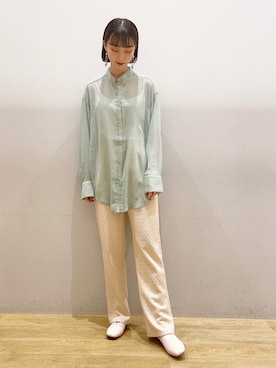 「ジャガード」｜MIYABEさん（レディース・163cm）の春コーディネート